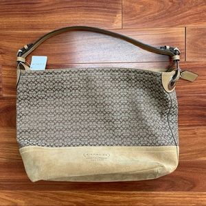 Coach Factory Signature Shoulder Tote, Khaki